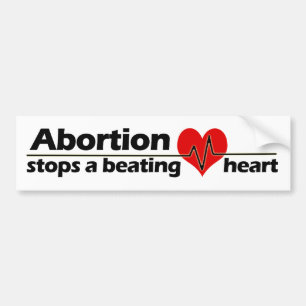 Abort stoppar en strykhjärta, Pro-Liv Bildekal