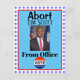 Abort Tim Scott Postcard Vykort
