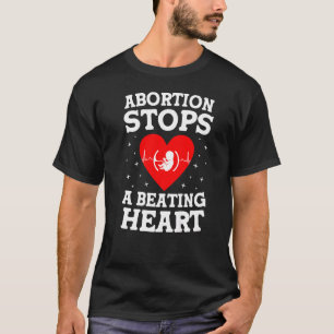 Abortion stoppar en Höger för hjärtrytm till Liv T Shirt