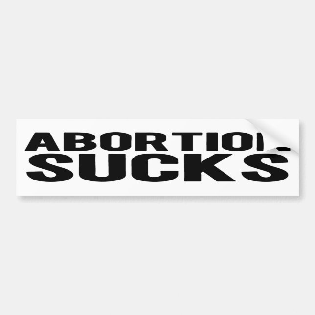 ABORTION SUCKS  BILDEKAL (Framsidan)