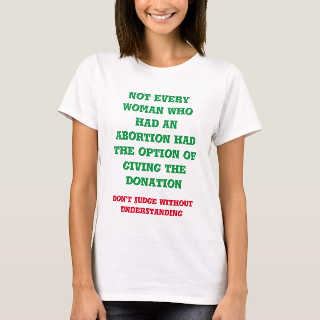 abortion t shirt (Framsida)
