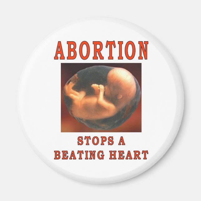 ABORTIONSSTOPP. MAGNET (Framsidan)