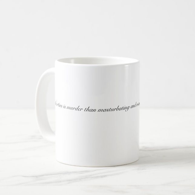 abortvänlig mugg (Framsida vänster)