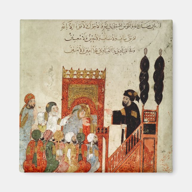 Abou Zayd predikar i moskén Magnet (Framsidan)