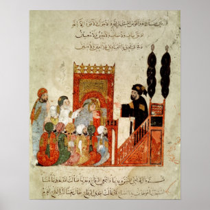Abou Zayd som predikar i moskén Poster