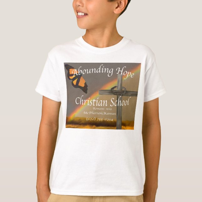 Abounding Hope Romans 15:13 Tee Shirt (Framsida)