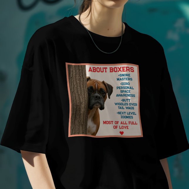 About Boxer Dogs Funny T Shirt (Skapare uppladdad)