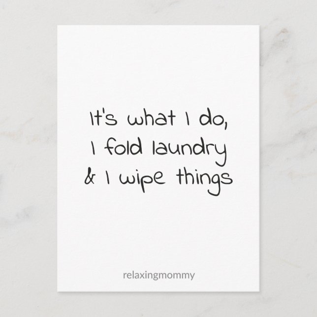 About the momlife, funny quote kaart helg vykort (Framsida)