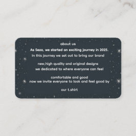 ABOUT US TILLÄGGSKORT