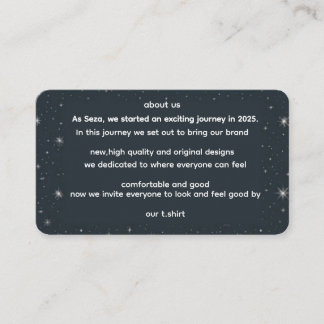 ABOUT US TILLÄGGSKORT