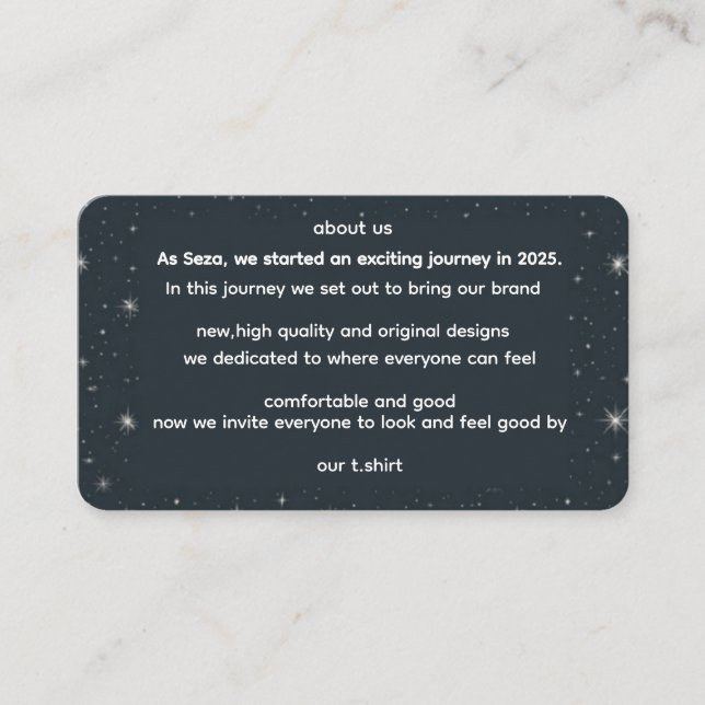 ABOUT US TILLÄGGSKORT (Framsida)