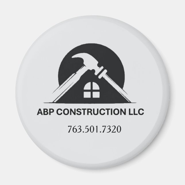 ABP Construction LLC Magnet (Framsidan)