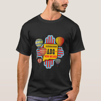 Abq Nm Albuquerque New mexico Luftballong Zia T Shirt