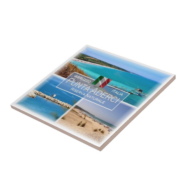 ABR005 PUNTA ADERCI, Abruzzo, Italien Kakelplatta (Sidan)