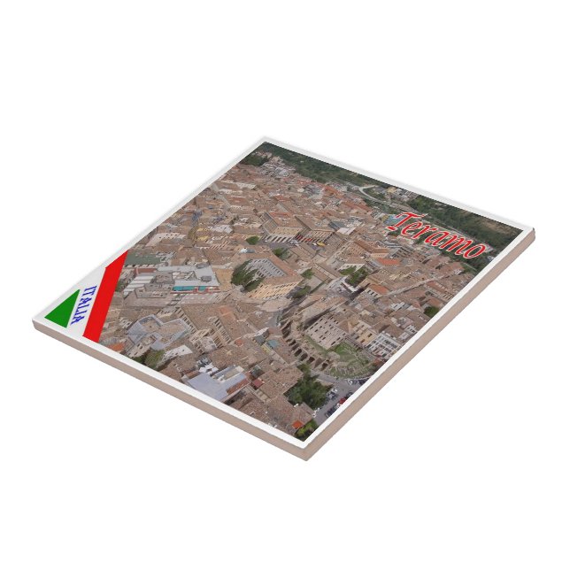 ABR010 TERAMO, Abruzzo, Italien Kakelplatta (Sidan)