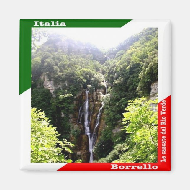 ABR016 BORRELLO, Waterfalls Rio Verde, Fridge Magnet (Framsidan)