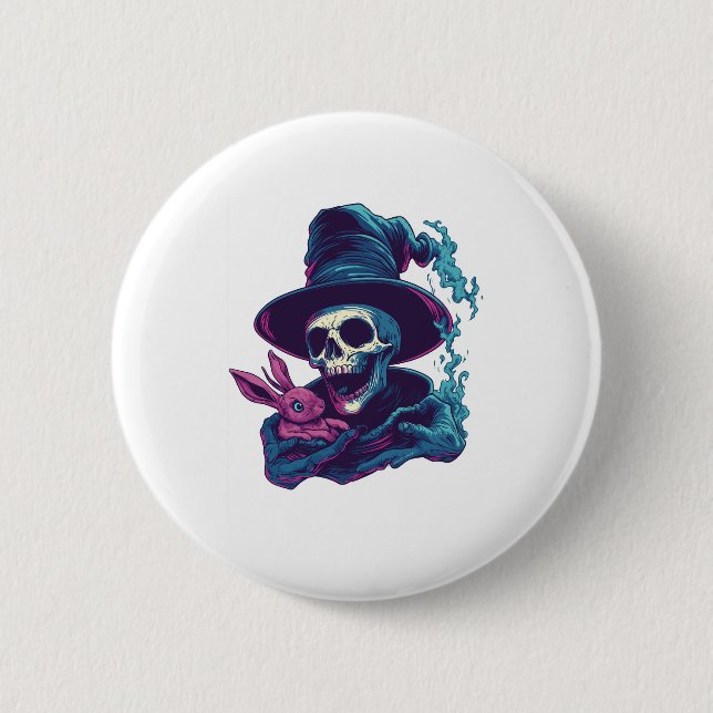 Abra-Cadabra Bones - Funny Magic Skull Knapp (Framsida)
