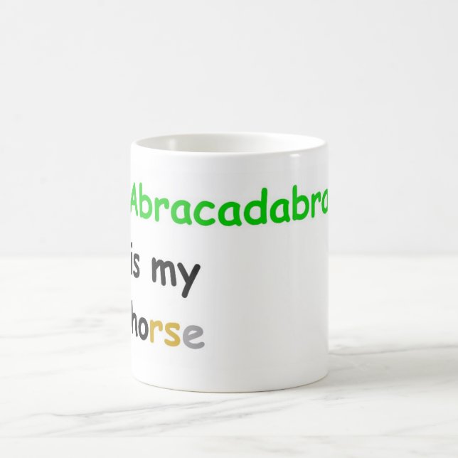Abracadabra är min häst kaffemugg (Center)
