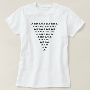 abracadabra inverterad triangel tee shirt