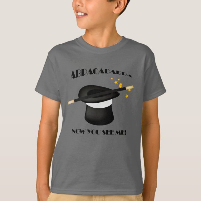 Abracadabra Magic Magician Visable T-shirt (Framsida)