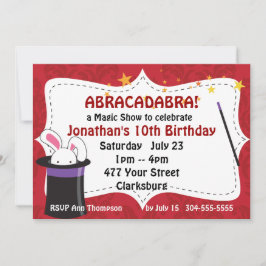 Abracadabra Magic Show Inbjudningar