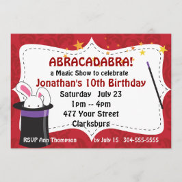 Abracadabra Magic Show Inbjudningar