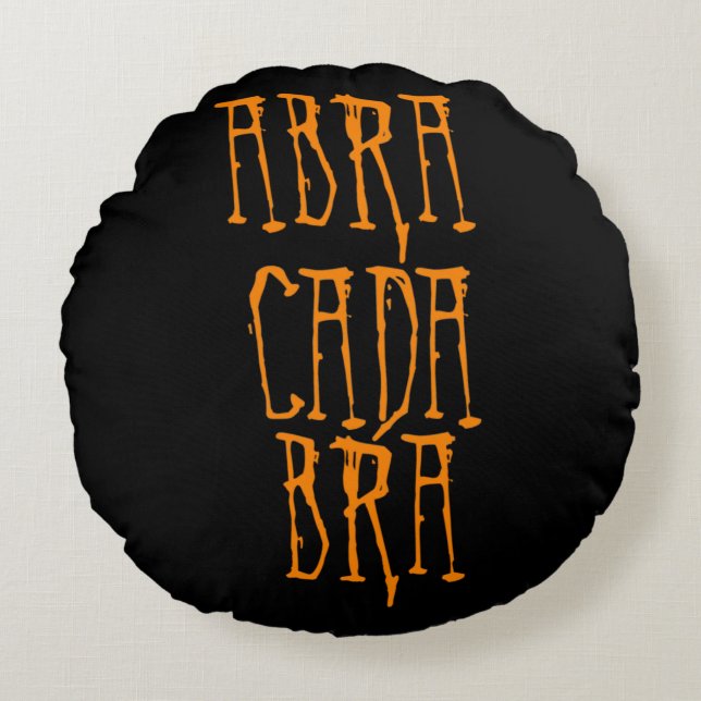 Abracadabra Round Pillow Rund Kudde (Framsidan)