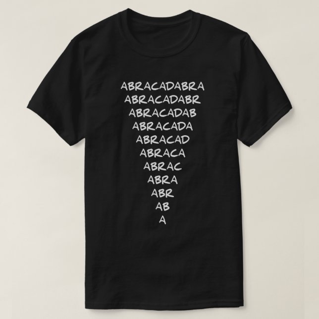 ABRACADABRA T SHIRT (Design framsida)