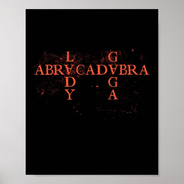 Abracadabra Vintage Triangle För manar Women Poster (Framsidan)
