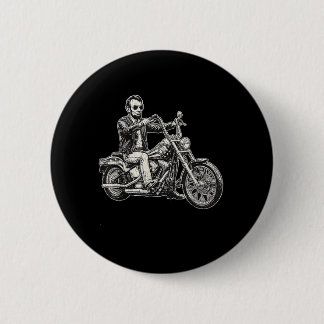 Abraham Abe Lincoln Motorcykel Amerikansk Biker Us Knapp