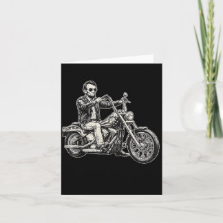 Abraham Abe Lincoln Motorcykel Amerikansk Biker Us Kort