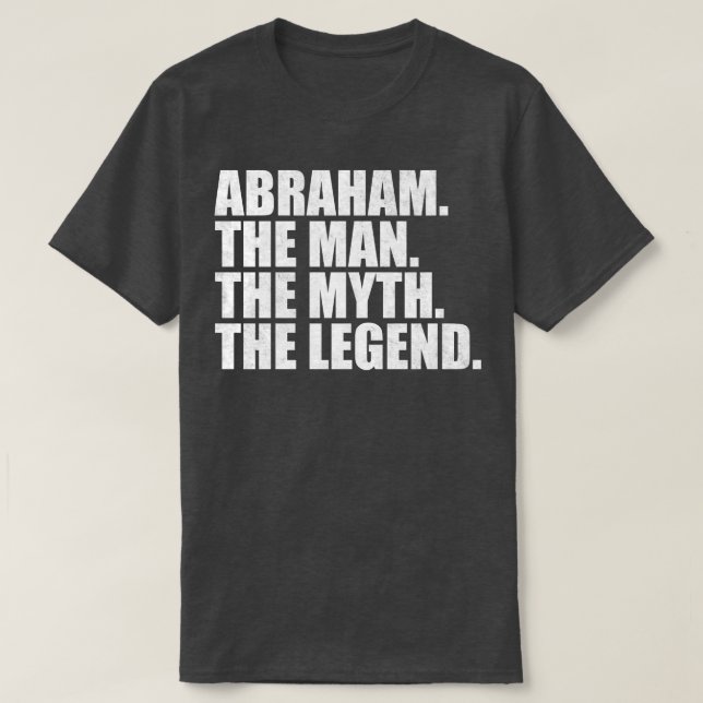 Abraham Abraham Namn Abraham gav namn T Shirt (Design framsida)