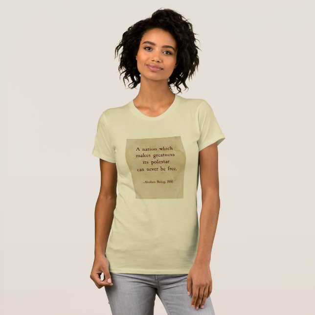 Abraham biskopcitationstecken tee shirt (Hel framsida)