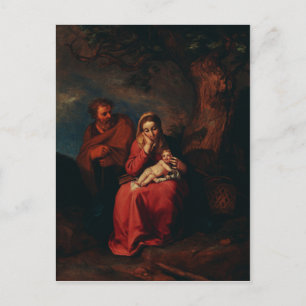 Abraham Bloemaert flyg till Egyptenen Vykort
