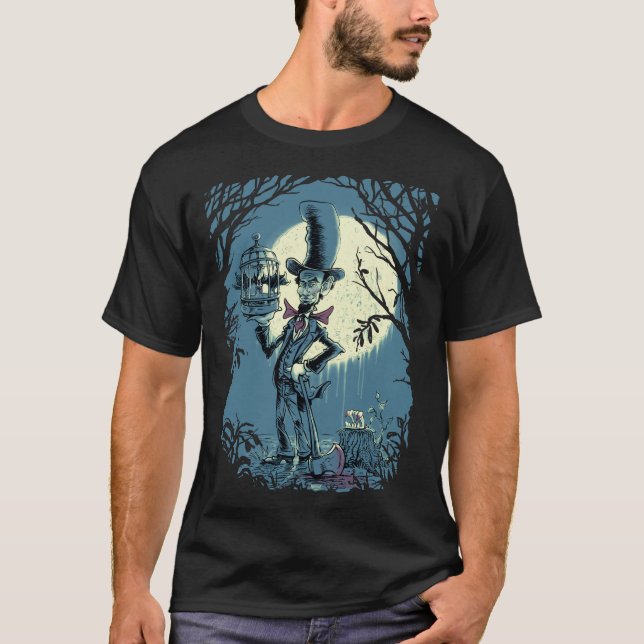 Abraham Chillincoln Lincoln Vampire Sayer T Shirt (Framsida)