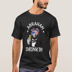 Abraham Drinkin 4:e juli Abe Lincoln Manar Women T Shirt