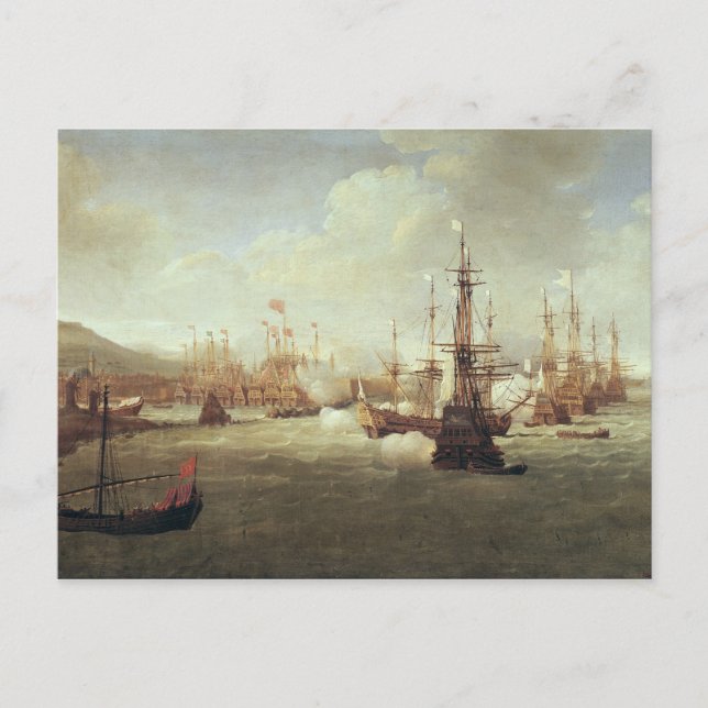 Abraham Duquesne i Chios, efter 1681 Vykort (Framsida)