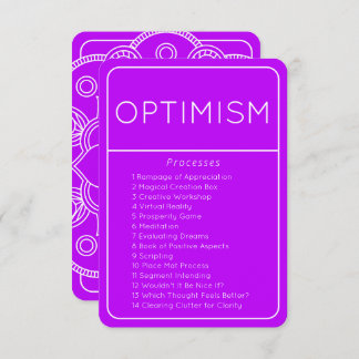 Abraham Hicks Optimism Law of Attraktion Card Inbjudningar