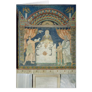 Abraham, Isaac och Melchisedech Hälsningskort