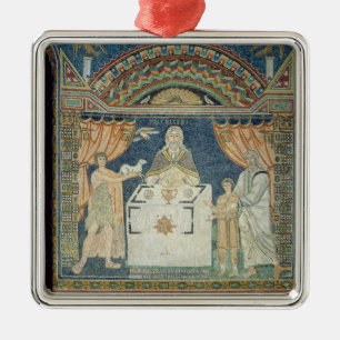 Abraham, Isaac och Melchisedech Julgransprydnad Metall