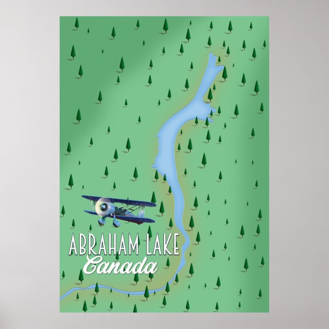 Abraham Lake, Kanada Poster (Framsidan)