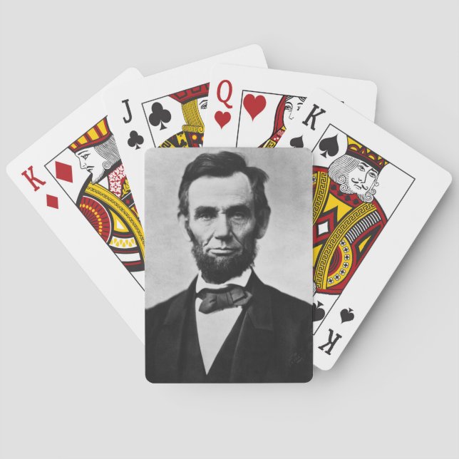 Abraham Lincoln: 16:e Amerikas president Casinokort (Baksidan)