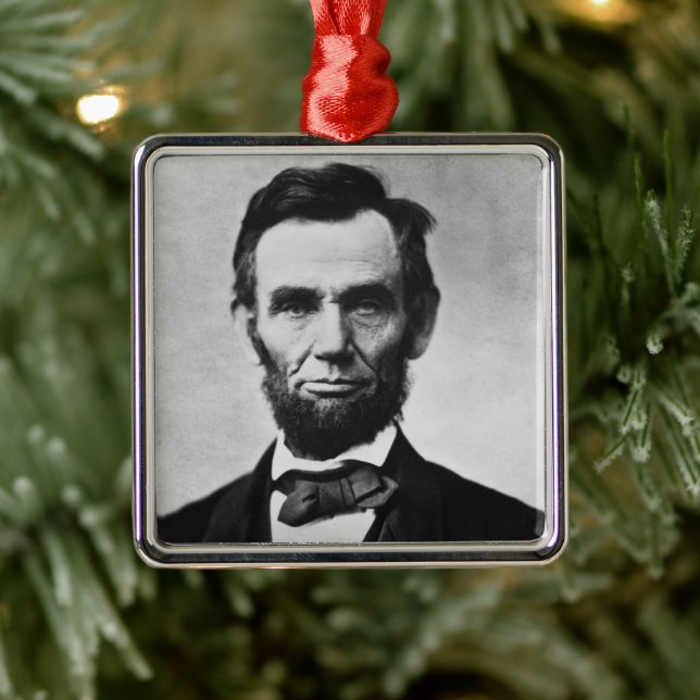 Abraham Lincoln: 16:e Amerikas president Julgransprydnad Metall (Träd)