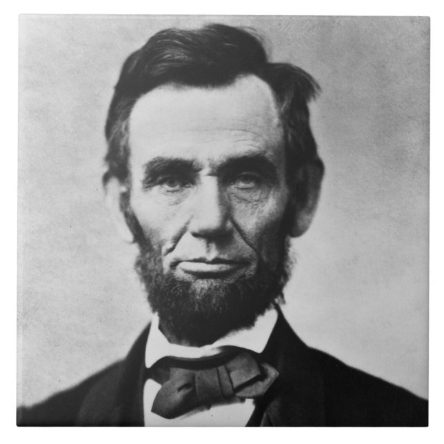 Abraham Lincoln: 16:e Amerikas president Kakelplatta (Framsidan)