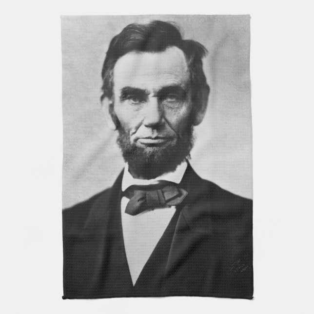 Abraham Lincoln: 16:e Amerikas president Kökshandduk (Vertikal)