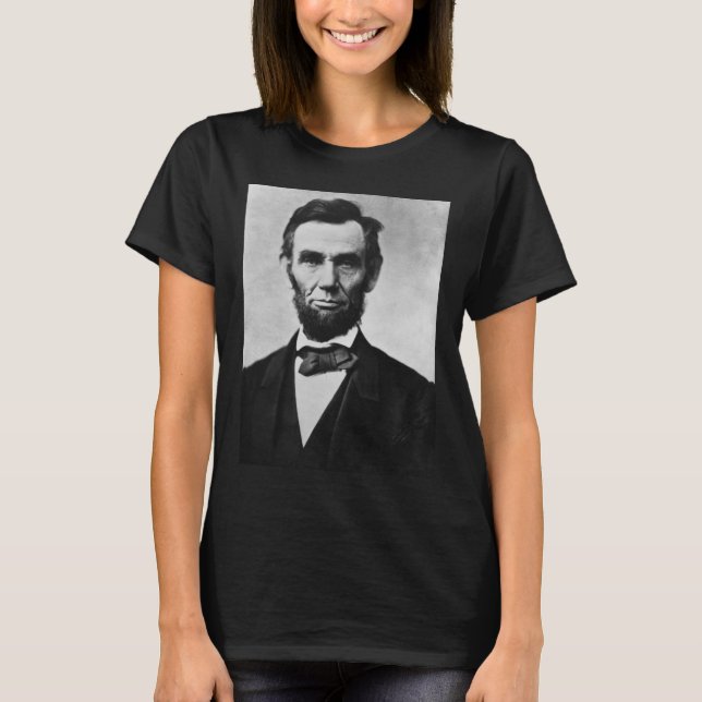 Abraham Lincoln: 16:e Amerikas president T Shirt (Framsida)