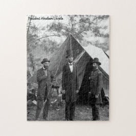 Abraham Lincoln 16:e president i Amerika. Pussel