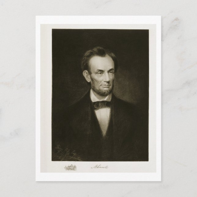 Abraham Lincoln, 16:e president i United Stat Vykort (Framsida)
