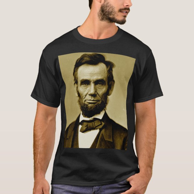 Abraham Lincoln 16:e USA:s president T Shirt (Framsida)