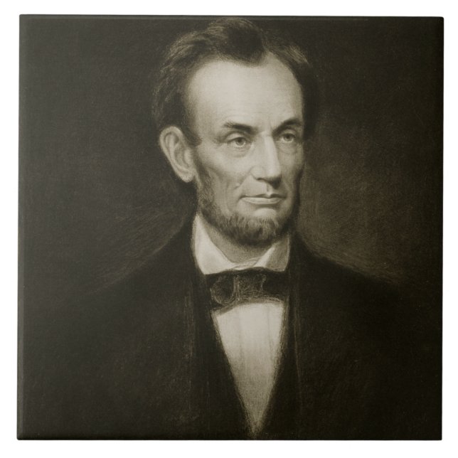 Abraham Lincoln 16th president av den eniga Kakelplatta (Framsidan)